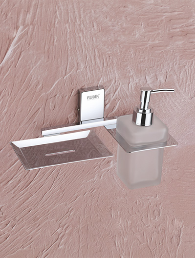 Soap Dish With Liquid Soap Dispenser